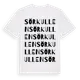White t-shirt med Sörkullen ordlek t-shirt