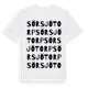 White t-shirt med Sörsjötorp ordlek t-shirt