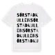 White t-shirt med Sörstadkullen ordlek t-shirt