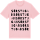 Pink Cotton t-shirt med Sörstugan ordlek t-shirt