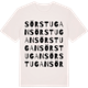 Vintage White t-shirt med Sörstugan ordlek t-shirt