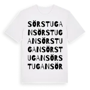Sörstugan ordlek t-shirt – ekologisk bomull t-shirt från Pinshirt