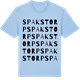 Blue Soul t-shirt med Spakstorp ordlek t-shirt