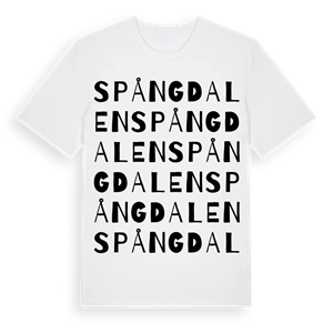 Spångdalen ordlek t-shirt – ekologisk bomull t-shirt från Pinshirt