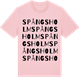 Pink Cotton t-shirt med Spångsholm ordlek t-shirt