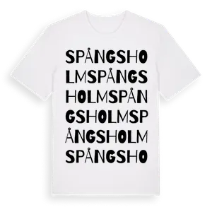 Spångsholm ordlek t-shirt – ekologisk bomull t-shirt från Pinshirt