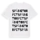 White t-shirt med Spångtorpet ordlek t-shirt