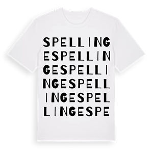 Spellinge ordlek t-shirt – ekologisk bomull t-shirt från Pinshirt