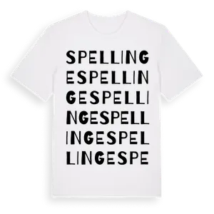 Spellinge ordlek t-shirt – ekologisk bomull t-shirt från Pinshirt