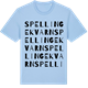 Blue Soul t-shirt med Spellinge kvarn ordlek t-shirt