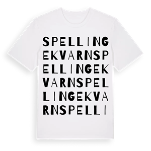 Spellinge kvarn ordlek t-shirt – ekologisk bomull t-shirt från Pinshirt