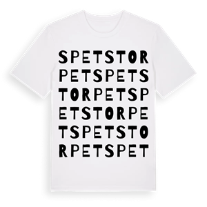 Spetstorpet ordlek t-shirt – ekologisk bomull t-shirt från Pinshirt