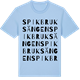 Blue Soul t-shirt med Spikbruksängen ordlek t-shirt