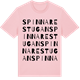 Pink Cotton t-shirt med Spinnarestugan ordlek t-shirt
