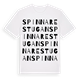 White t-shirt med Spinnarestugan ordlek t-shirt