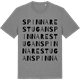 Mid Heather Gray t-shirt med Spinnarestugan ordlek t-shirt