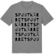 Mid Heather Gray t-shirt med Spjutkärret ordlek t-shirt