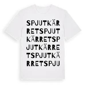 Spjutkärret ordlek t-shirt – ekologisk bomull t-shirt från Pinshirt
