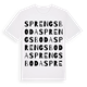 White t-shirt med Sprengsboda ordlek t-shirt