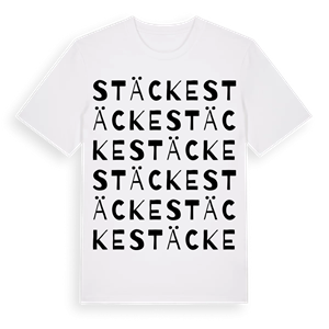 Stäcke ordlek t-shirt – ekologisk bomull t-shirt från Pinshirt