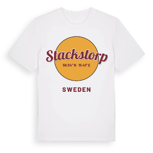 Stackstorp cirkel t-shirt – ekologisk bomull t-shirt från Pinshirt