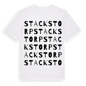 Stackstorp ordlek t-shirt – ekologisk bomull t-shirt från Pinshirt