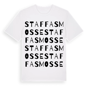 Staffas mosse ordlek t-shirt – ekologisk bomull t-shirt från Pinshirt