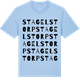 Blue Soul t-shirt med Stagelstorp ordlek t-shirt