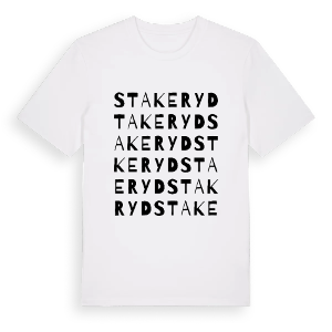 Stakeryd ordlek t-shirt – ekologisk bomull t-shirt från PinShirt
