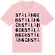 Pink Cotton t-shirt med Stålängen ordlek t-shirt