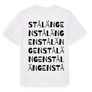 Stålängen ordlek t-shirt – ekologisk bomull t-shirt från Pinshirt