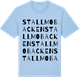 Blue Soul t-shirt med Stallmobacken ordlek t-shirt
