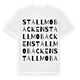 White t-shirt med Stallmobacken ordlek t-shirt