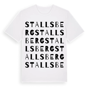 Stallsberg ordlek t-shirt – ekologisk bomull t-shirt från PinShirt
