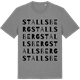 Mid Heather Gray t-shirt med Stallsberg ordlek t-shirt