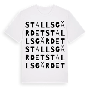 Stallsgärdet ordlek t-shirt – ekologisk bomull t-shirt från Pinshirt