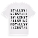 White t-shirt med Stallsviken ordlek t-shirt