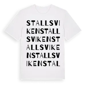 Stallsviken ordlek t-shirt – ekologisk bomull t-shirt från Pinshirt