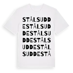 Ståls Udde ordlek t-shirt – ekologisk bomull t-shirt från Pinshirt