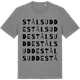 Mid Heather Gray t-shirt med Ståls udde ordlek t-shirt