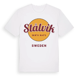 Stålvik cirkel t-shirt – ekologisk bomull t-shirt från Pinshirt