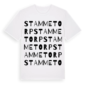 Stammetorp ordlek t-shirt – ekologisk bomull t-shirt från Pinshirt