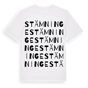 Stämninge ordlek t-shirt – ekologisk bomull t-shirt från Pinshirt