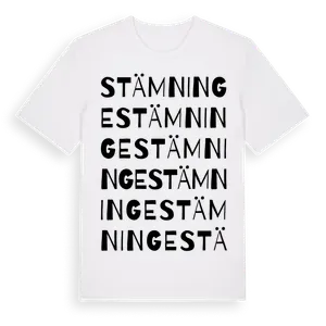 Stämninge ordlek t-shirt – ekologisk bomull t-shirt från Pinshirt