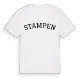 Stampen böjd t-shirt