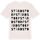 Vintage White t-shirt med Ståndstorp ordlek t-shirt