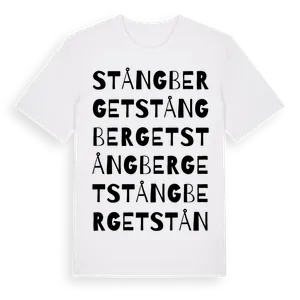 Stångberget ordlek t-shirt – ekologisk bomull t-shirt från Pinshirt