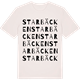 Vintage White t-shirt med Starbäcken ordlek t-shirt