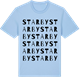 Blue Soul t-shirt med Starby ordlek t-shirt
