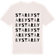Vintage White t-shirt med Starby ordlek t-shirt